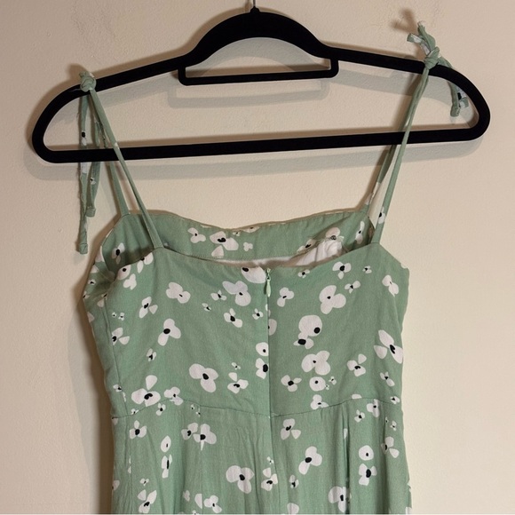 Kookai AUSTIN SLIP DRESS Mint Green/Multi Floral Pattern Size 34 / US 2 - Picture 8 of 10